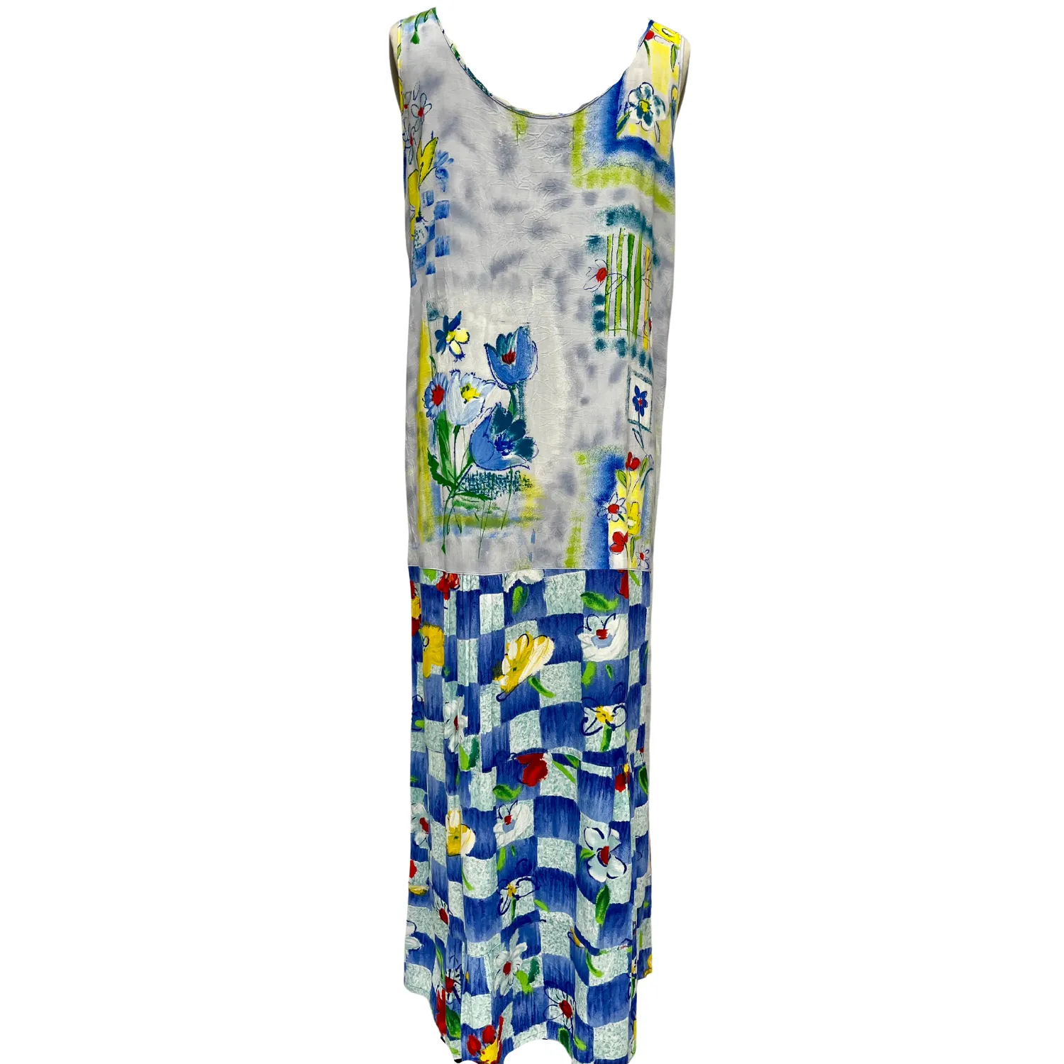 2000's Vinyette/Check Bayside Dress