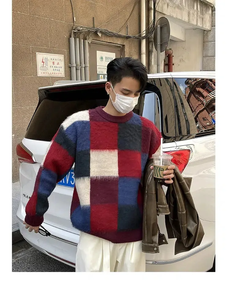 Assorted Color Blocks Sweater