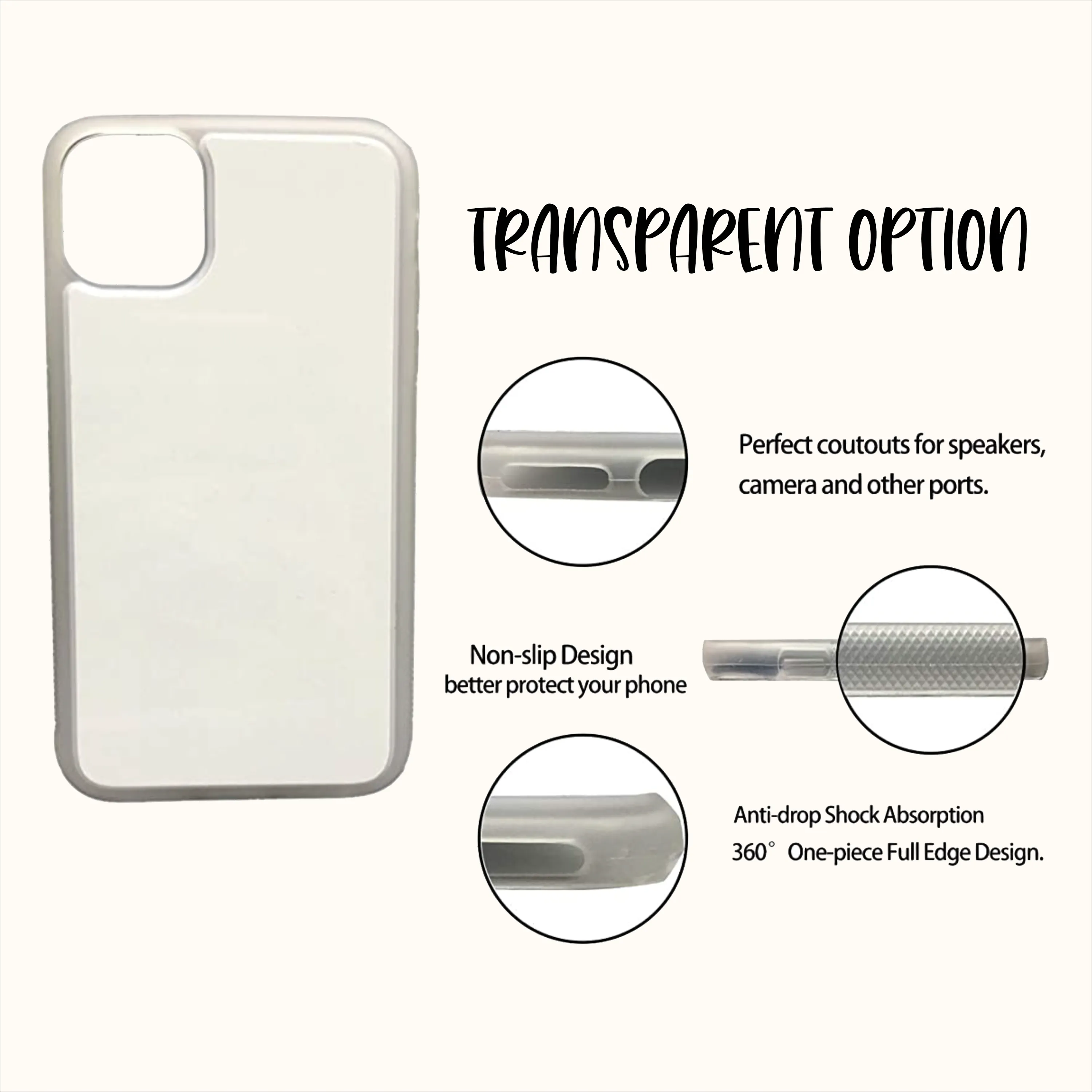 Beige Plaid Phone Case