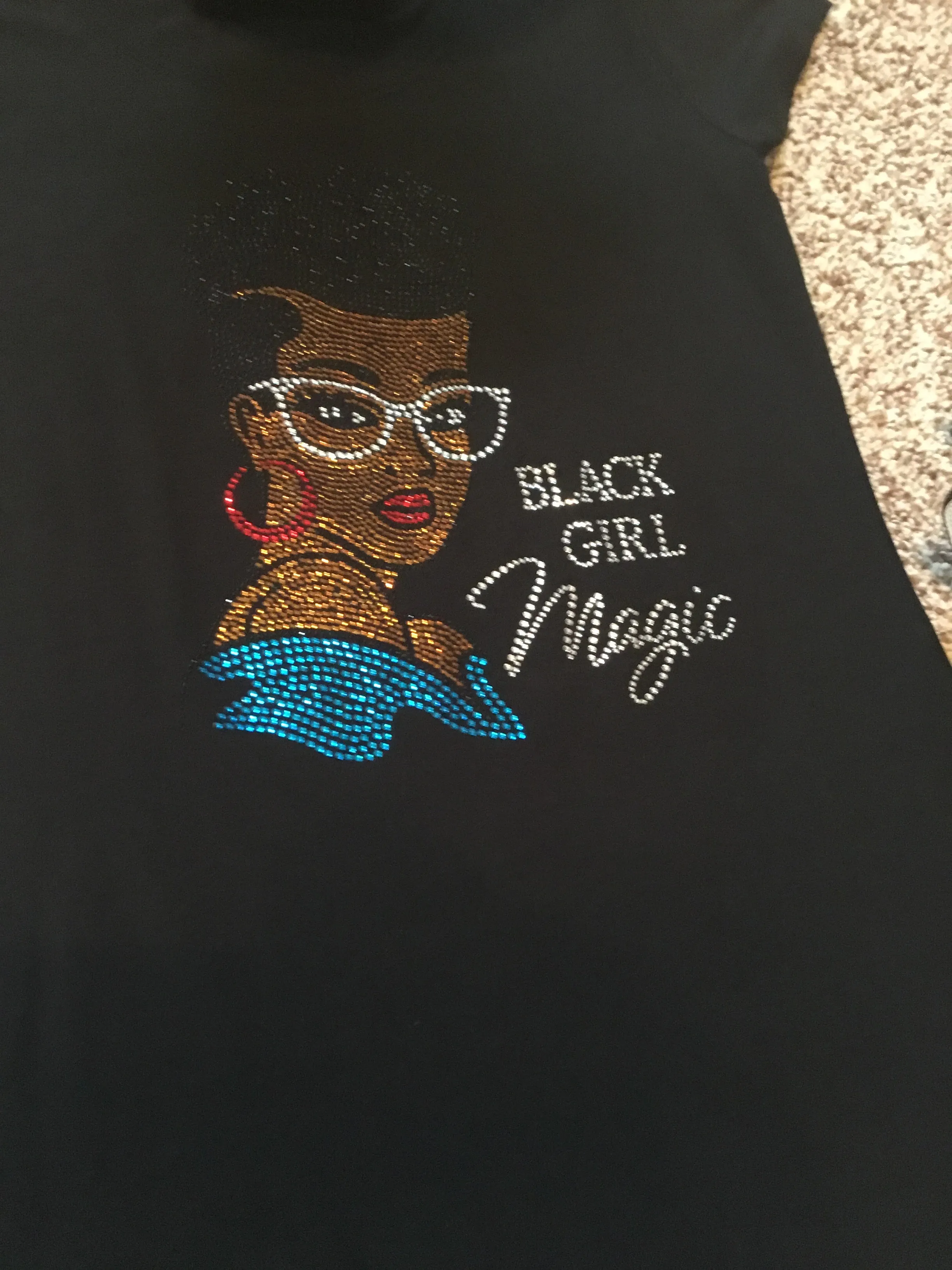 Black Girl Magic Blingy T-shirt