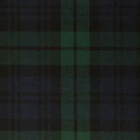 Black Watch Dark Tharthan Tartan Check 65% Poly 35% Visc