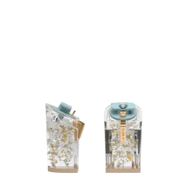 Block Heel Kit 4 Transparent Silver & Gold Tinsel