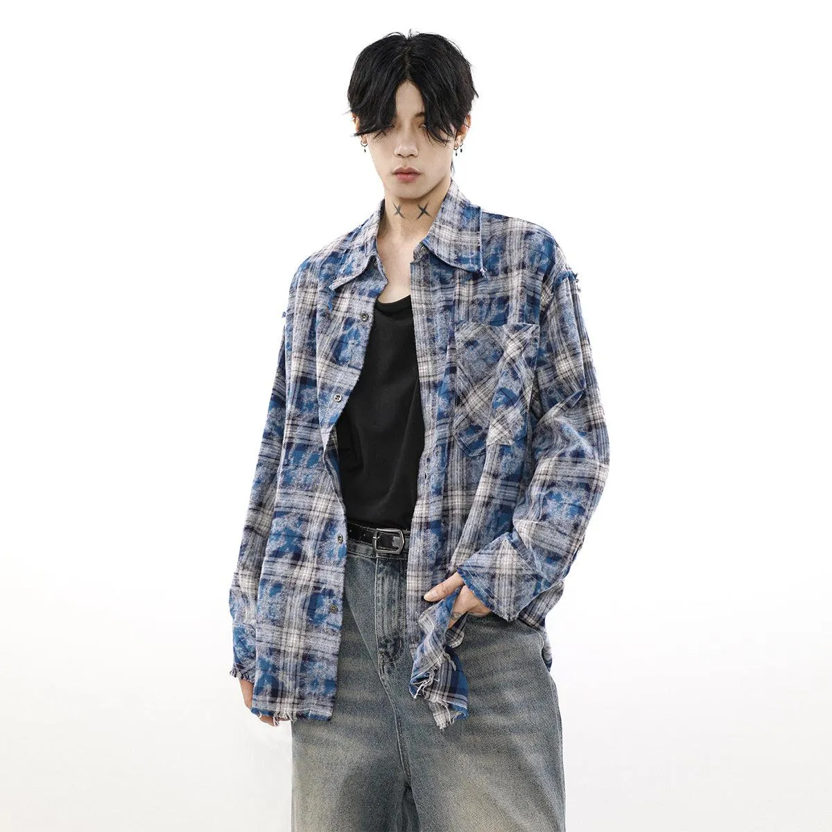 Brushed Plaid Long Sleeve Shirt
