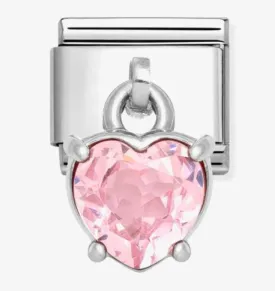 Classic CHARMS Cubic Zirconia Pink Heart