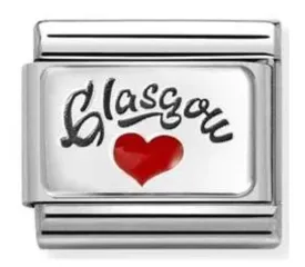 Classic Silver & Enamel Love Glasgow