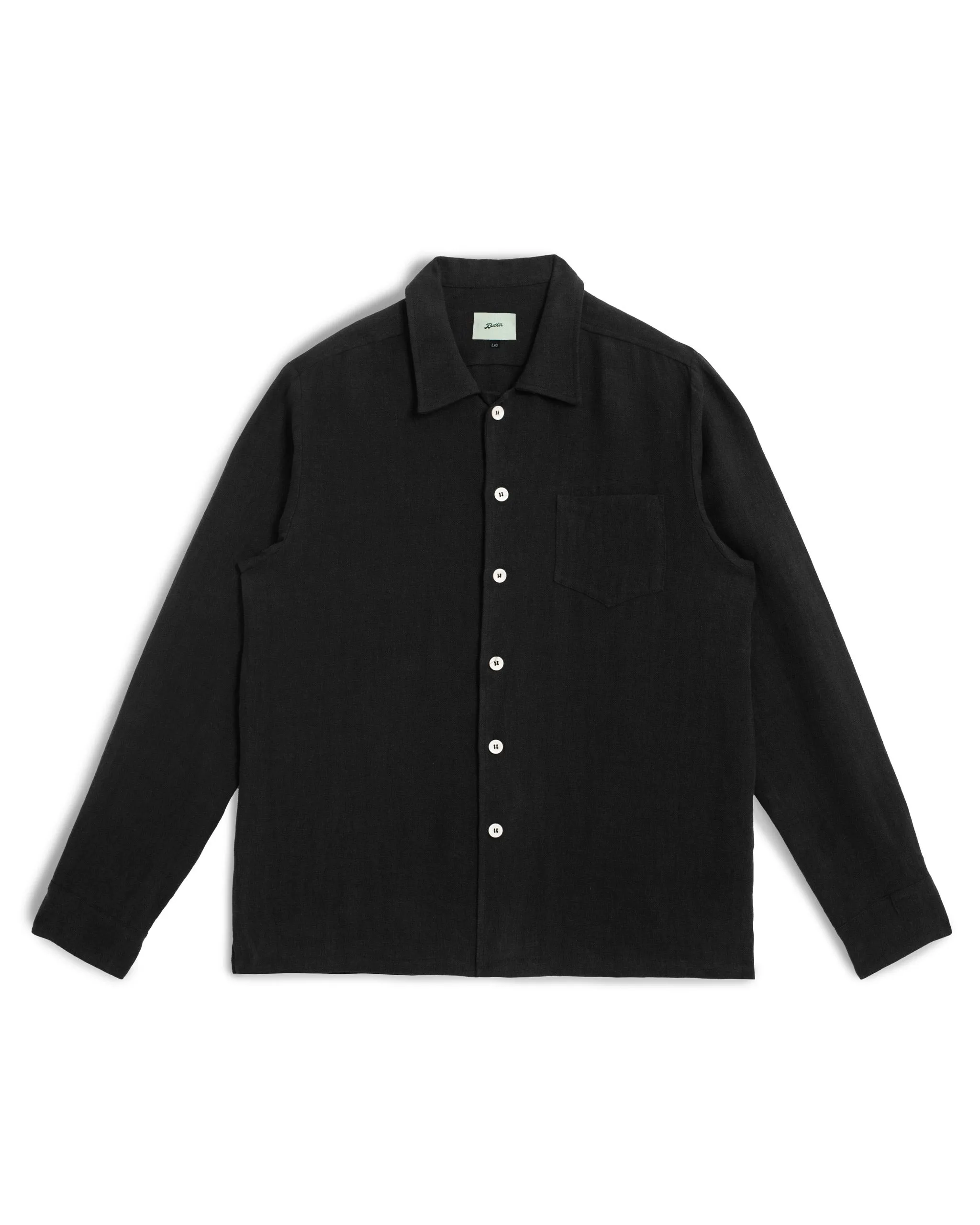 Coal Linen Leisure Shirt