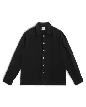 Coal Linen Leisure Shirt