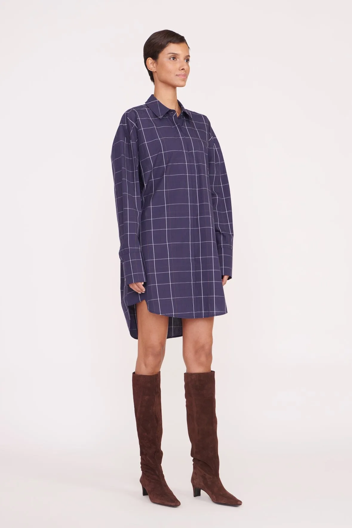 COLTON DRESS | NAVY PLAID