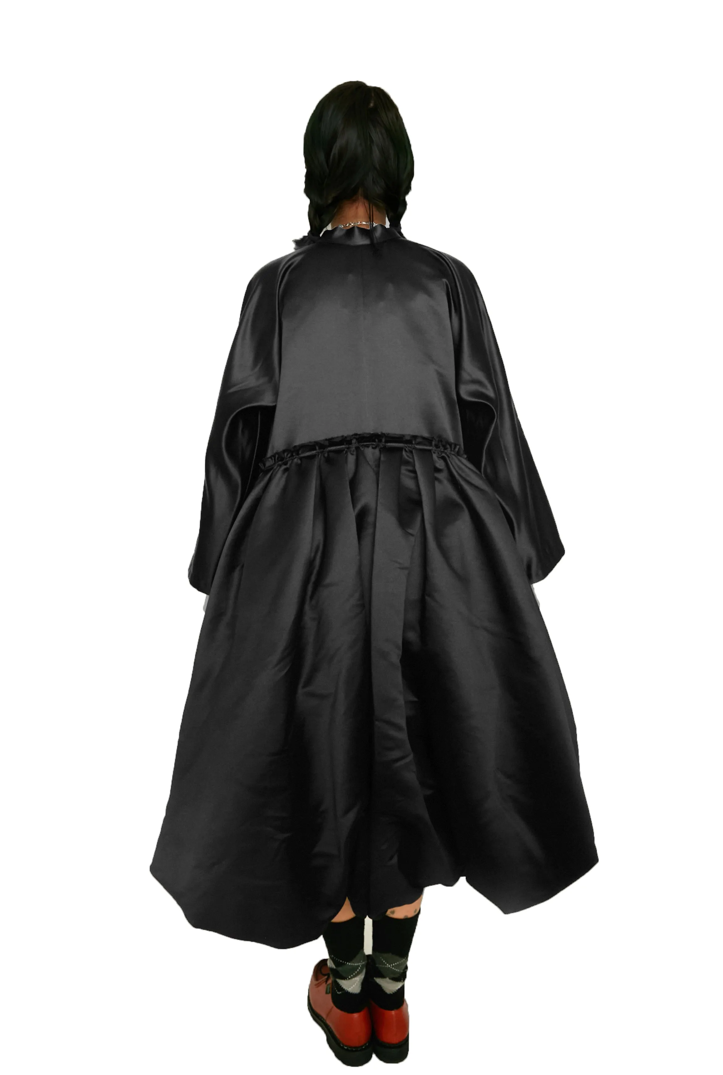 Comme des Garçons Comme des Garçons (CDGCDG) Poly Satin Thick Dress - Black