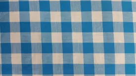 COTTON LAWN YARN DYED 1X1" CHECK NON-STRETCHED WOVEN - SHIRTING FABRIC<br><h6>5-FRENCH BL/WHT<br>250A-CLWNP 1X1"</h6>