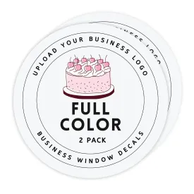 Custom Vinyl Business Window Decals Waterproof Stickers