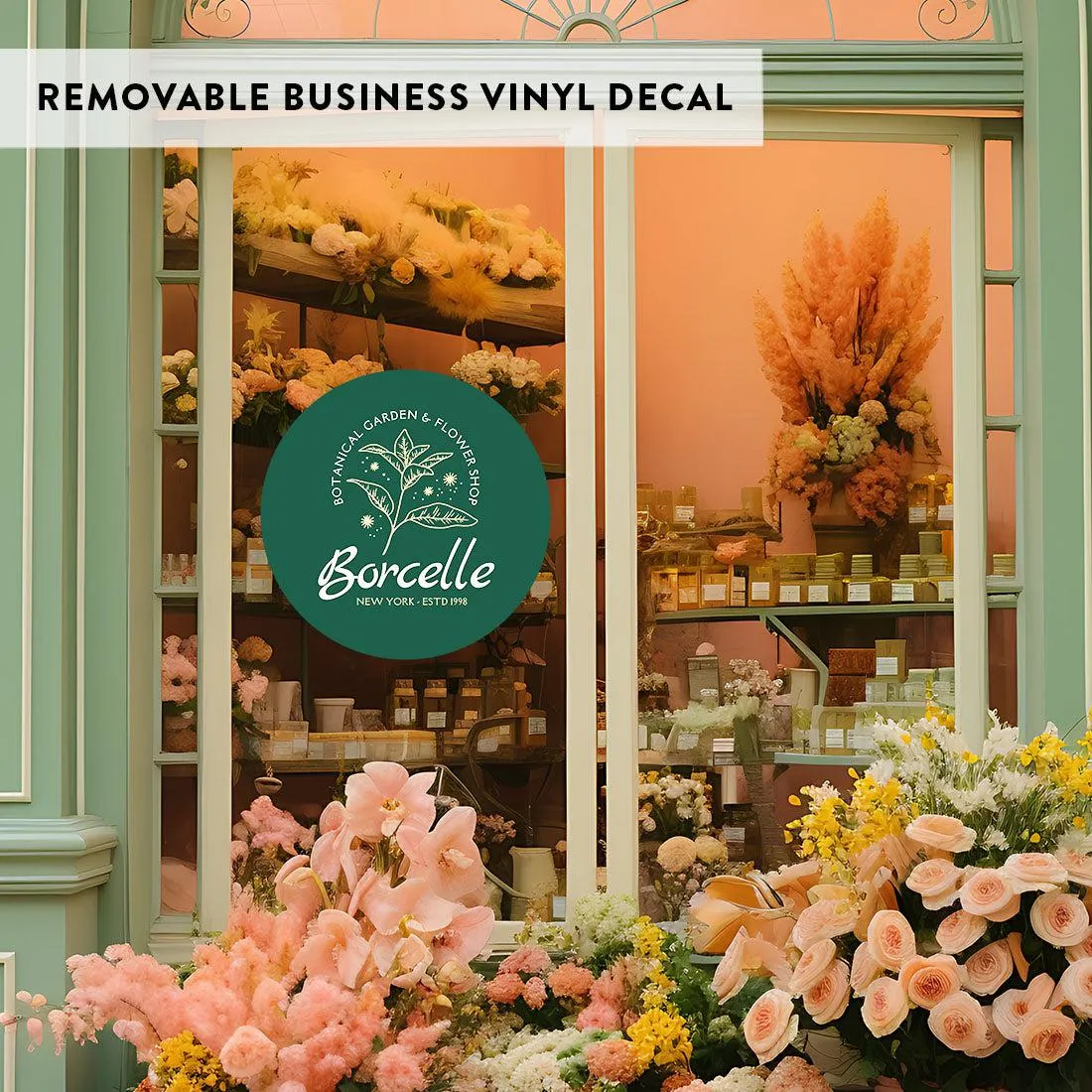 Custom Vinyl Business Window Decals Waterproof Stickers
