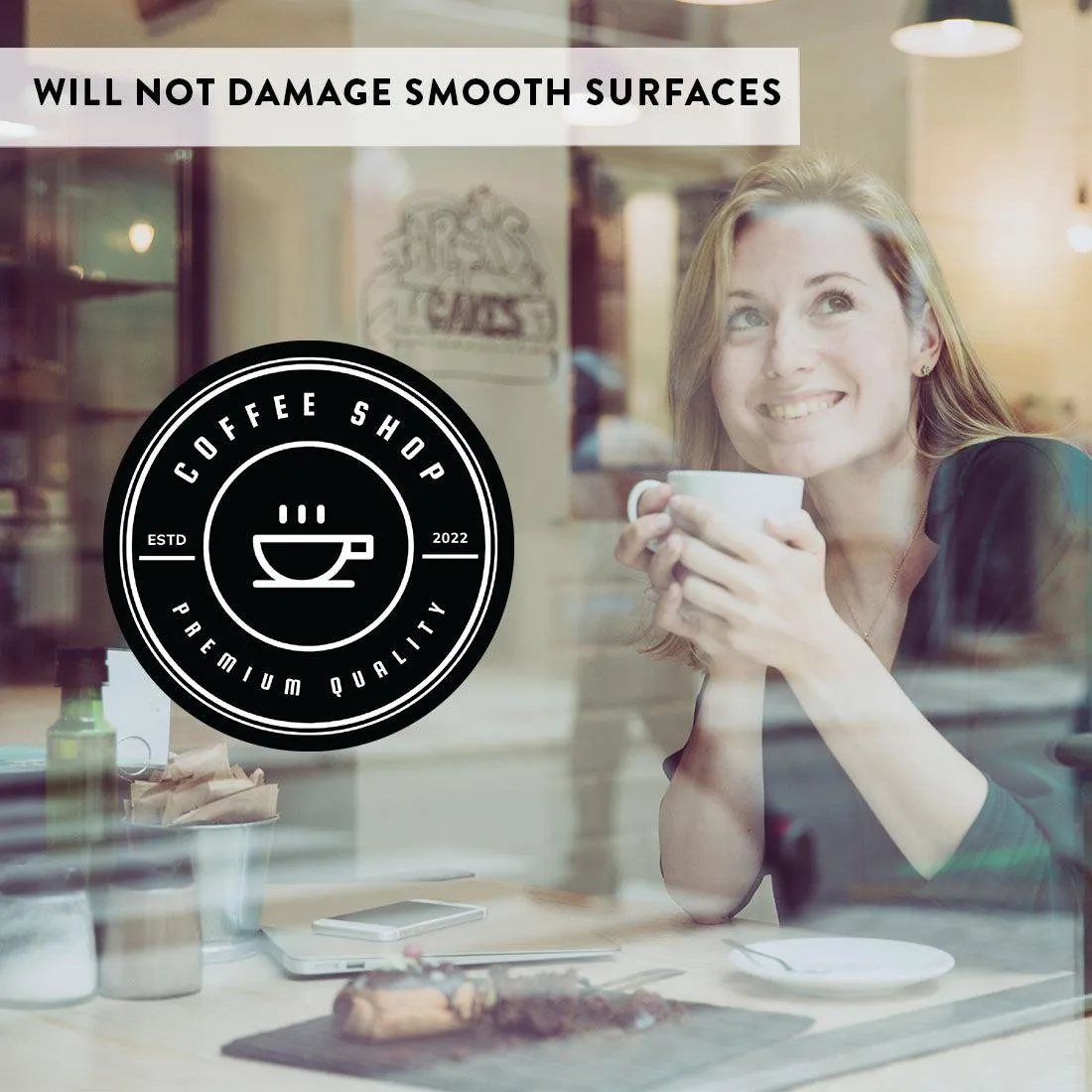Custom Vinyl Business Window Decals Waterproof Stickers