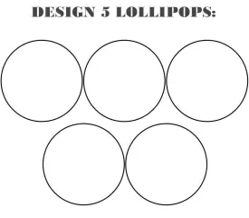 Customize your own 2" flat style edible image lollipop