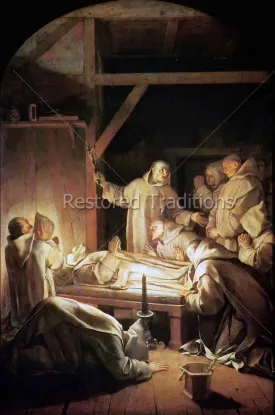 Death of St. Bruno – Le Sueur