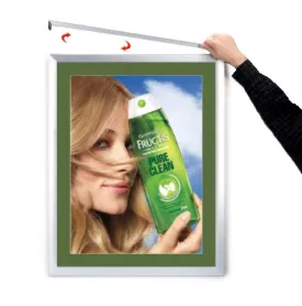 Designer Euro-Style 8.5x11 Slide-in Frames for Posters, Signs, Menus, Photos, Documents   2" Wide Matboard Border