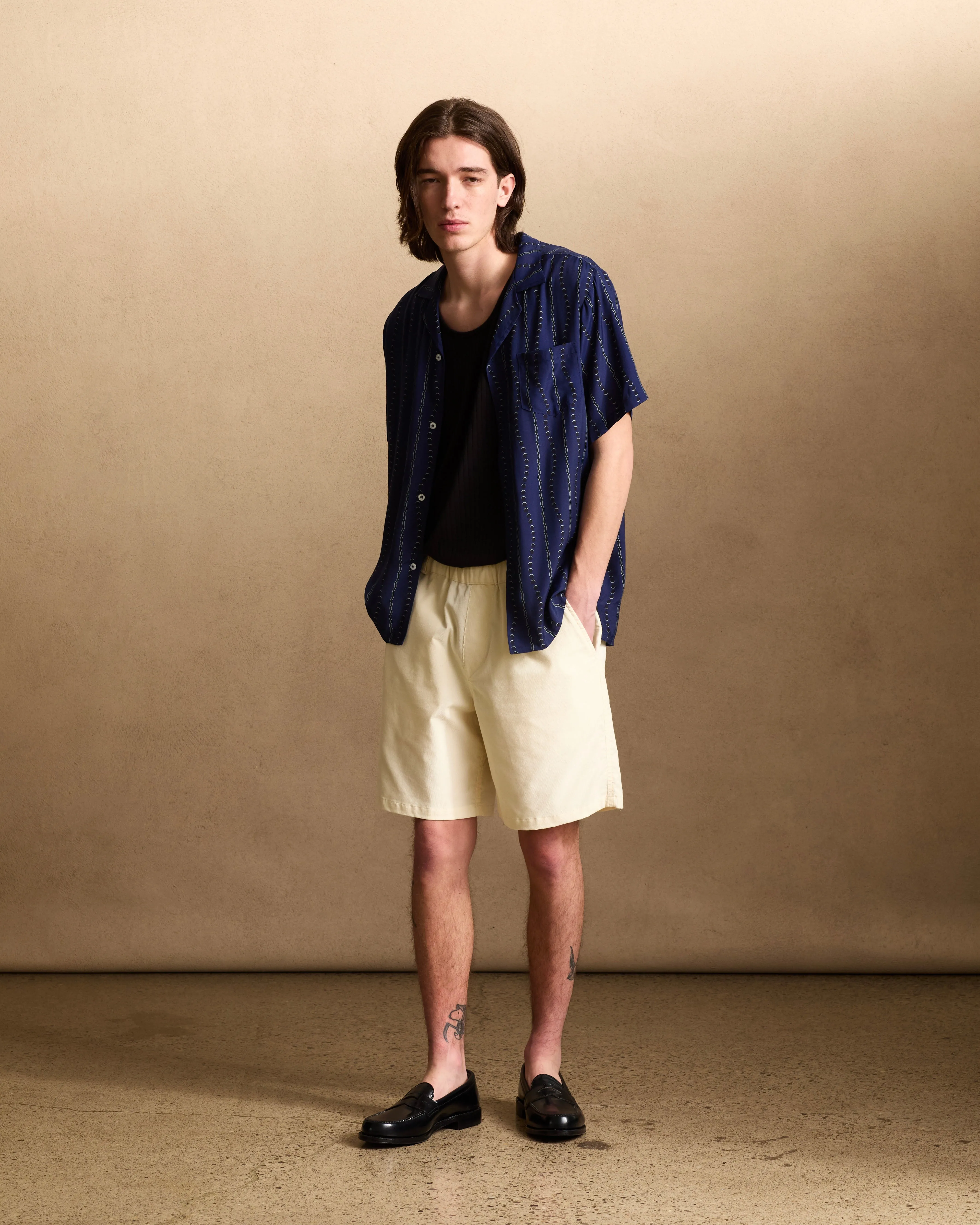 Dove Herringbone Leisure Short