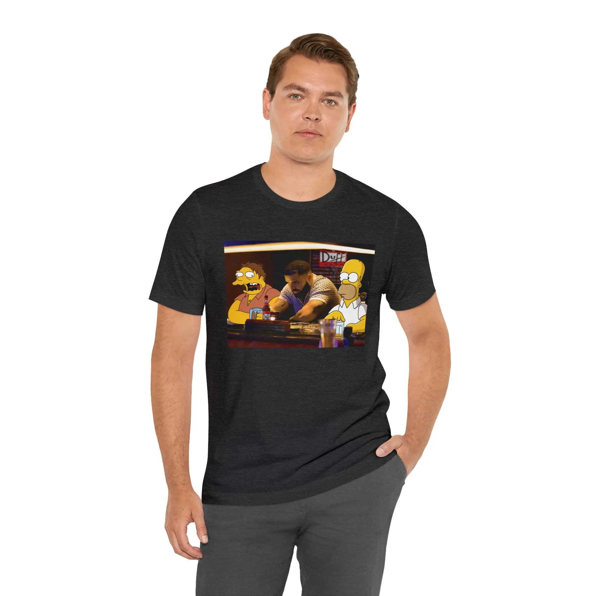Drake at Moe's Simpsons Duff Unisex Jersey Tee