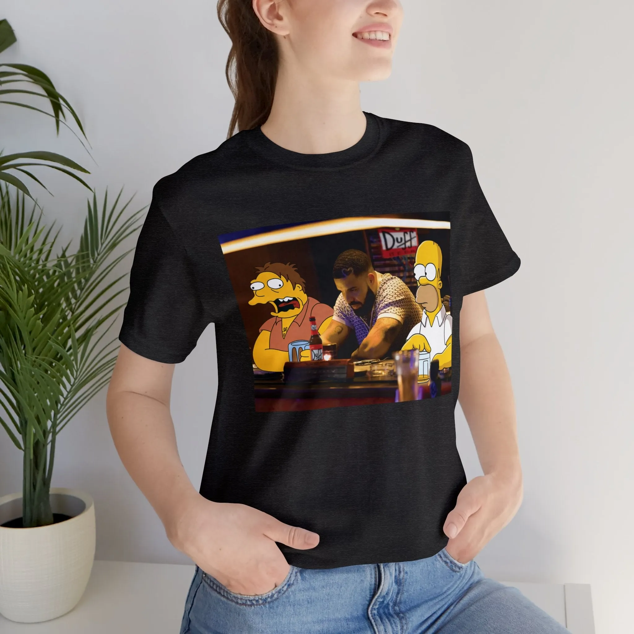 Drake at Moe's Simpsons Duff Unisex Jersey Tee