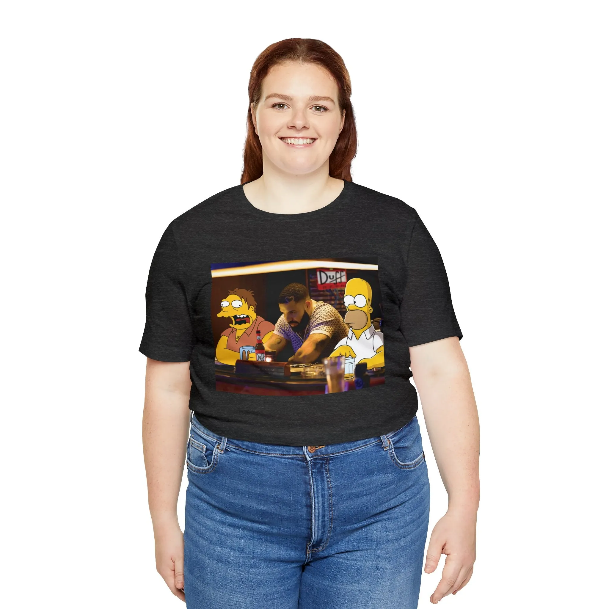 Drake at Moe's Simpsons Duff Unisex Jersey Tee