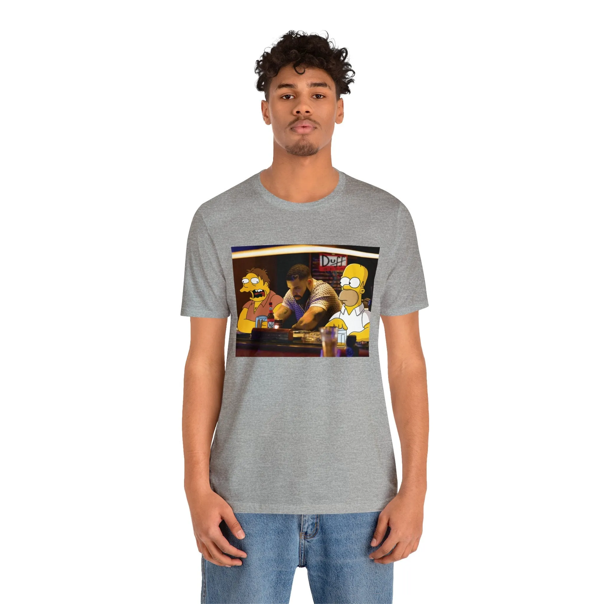 Drake at Moe's Simpsons Duff Unisex Jersey Tee