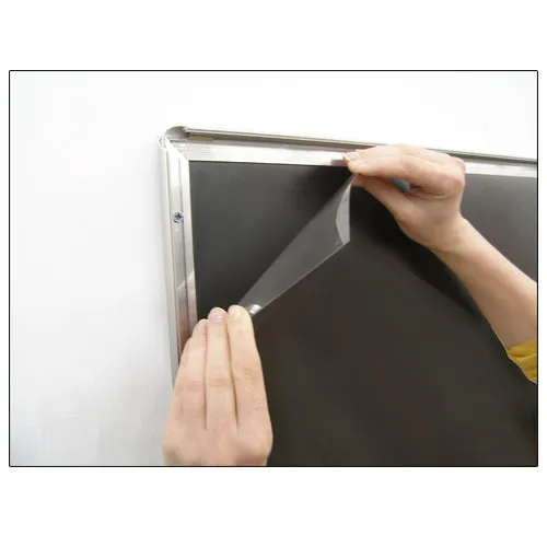 Economical MINI 36x36 Poster Snap Frame with .60" Wide Frame Profile - Flip Open, Fast Change