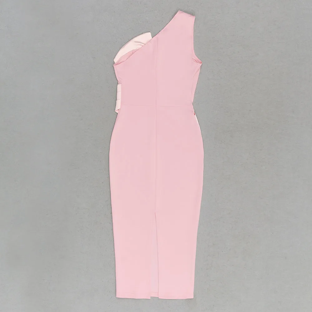 ERIN Strapless Bicolor Bandage Dress