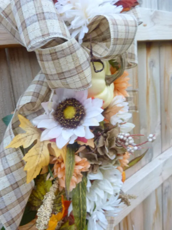 Fall door decorations, Thanksgiving Door Swags, Autumn Wreaths