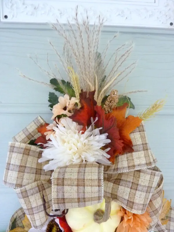 Fall door decorations, Thanksgiving Door Swags, Autumn Wreaths