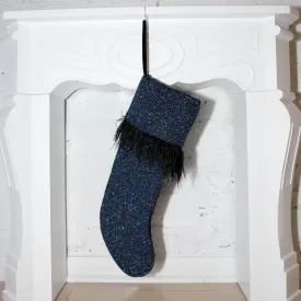 Feather Stocking ✦ Black Iridescent