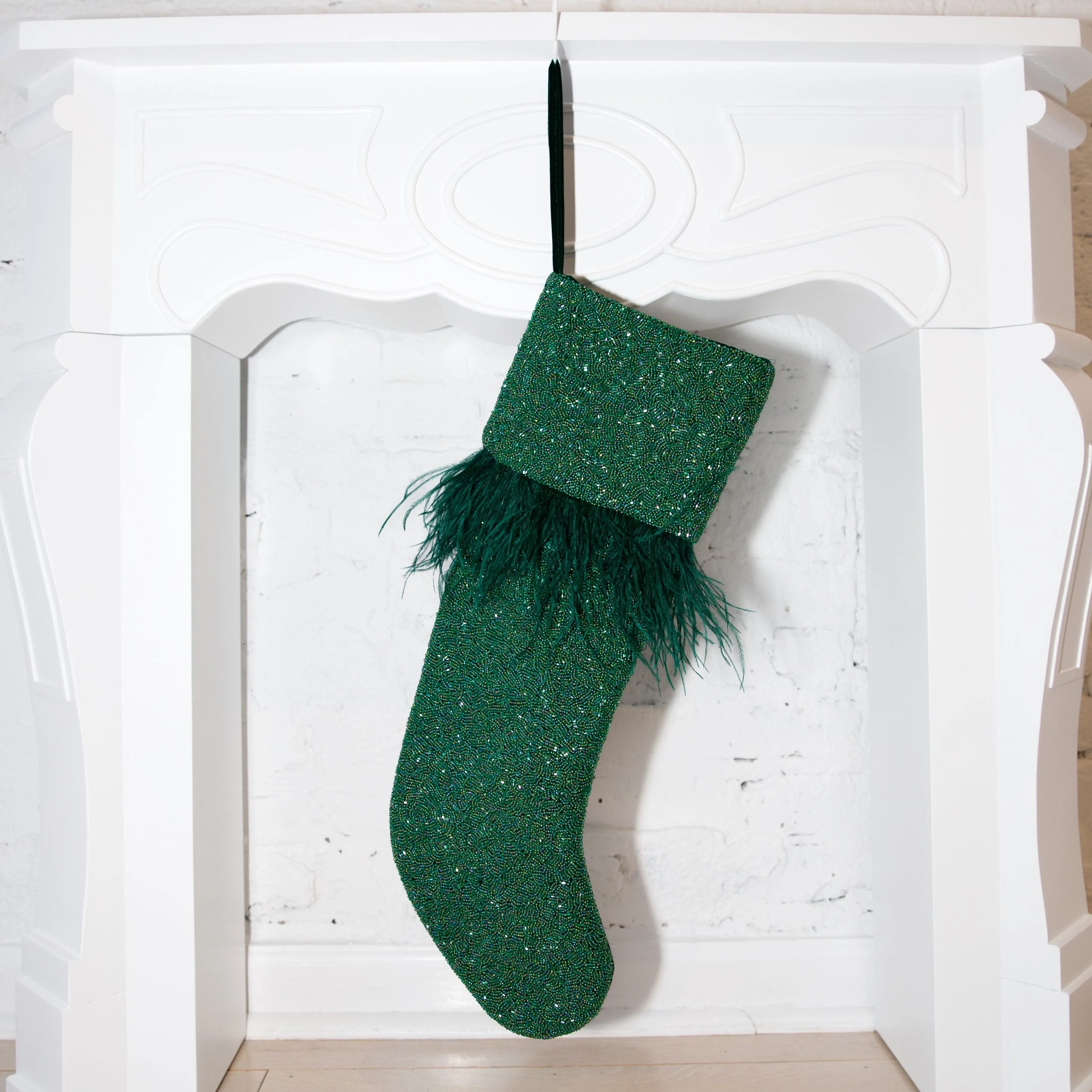 Feather Stocking ✦ Emerald Iridescent