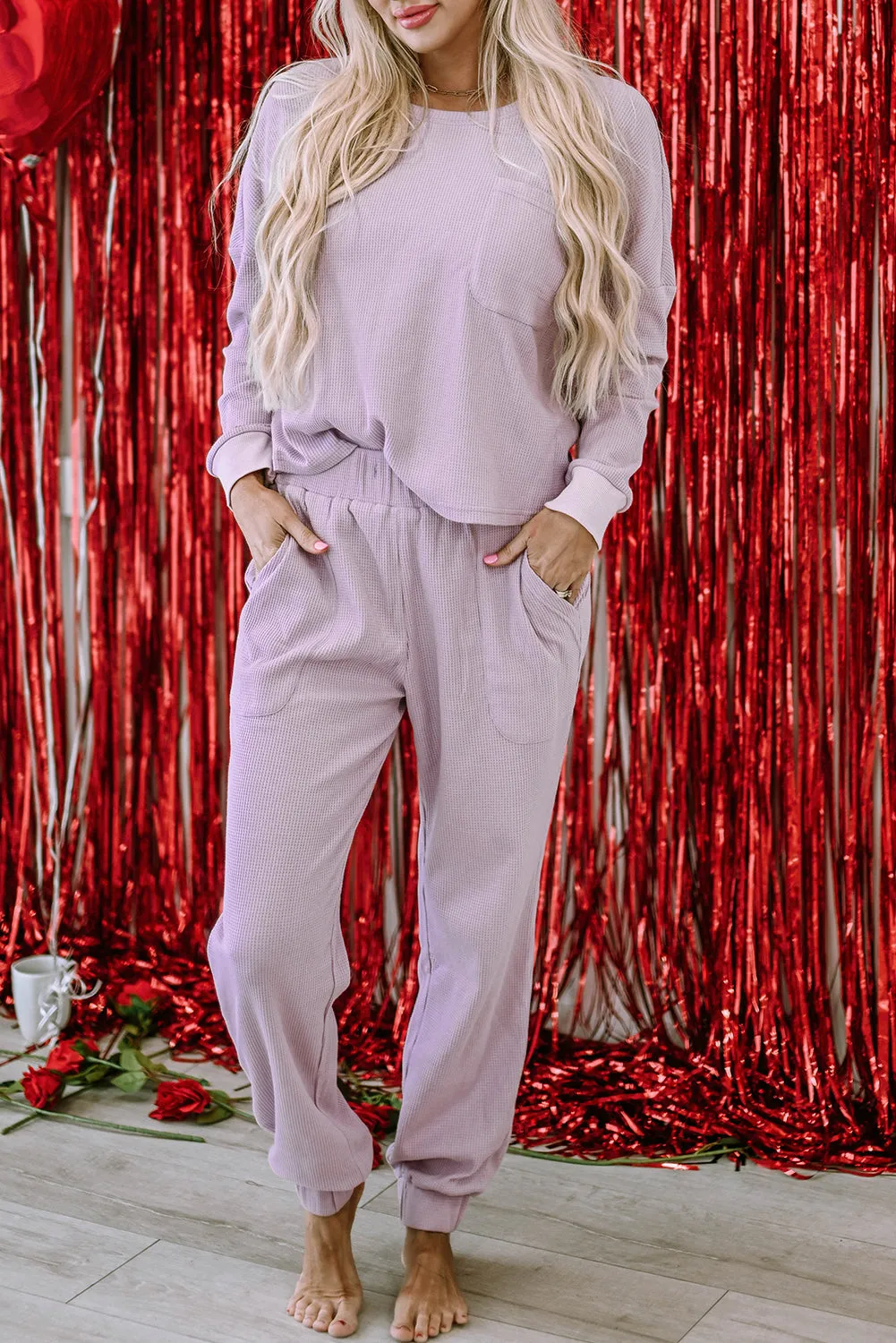 FIELDS OF LILAC JOGGER SET