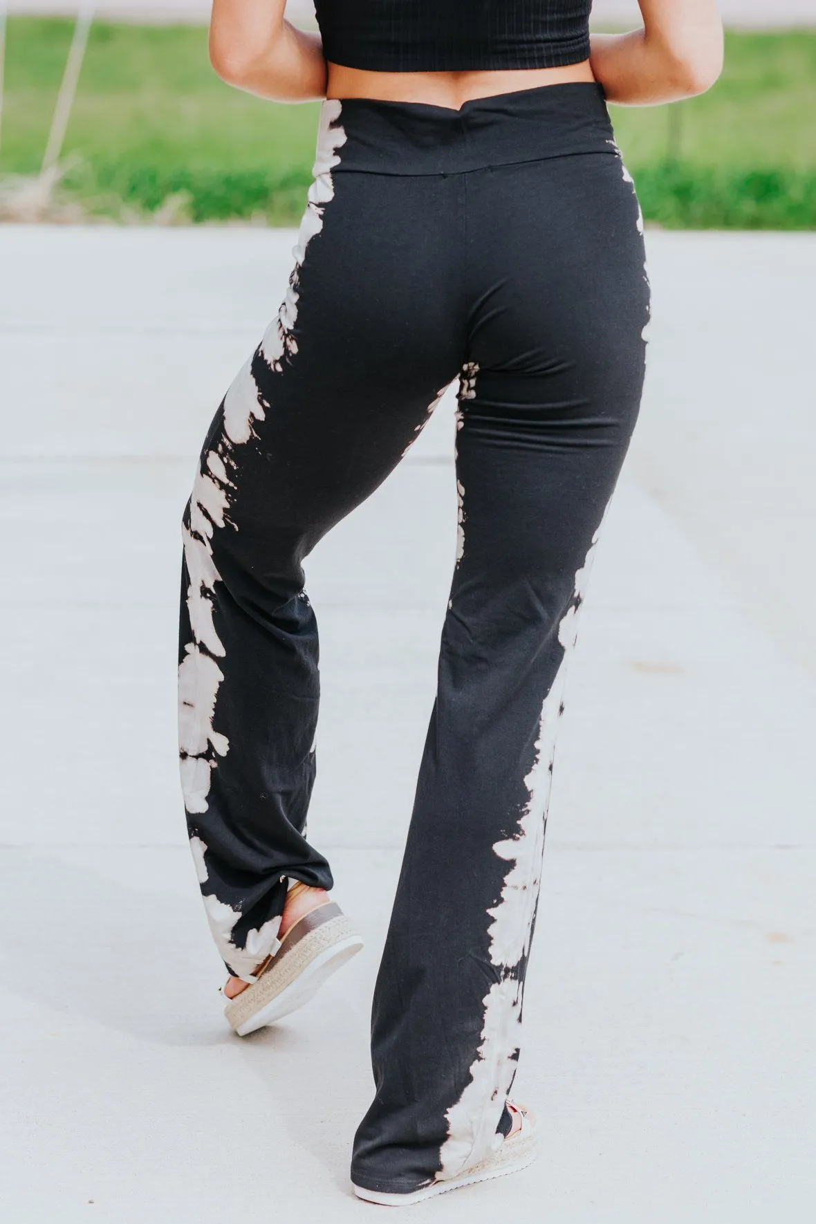 Fight For Me Tie Dye Pants in Black