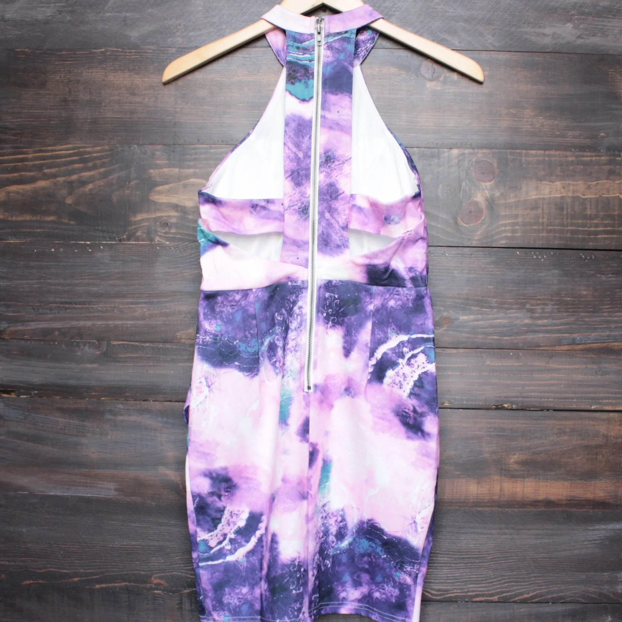 Final Sale - Dahlia Abstract Print Bodycon Dress