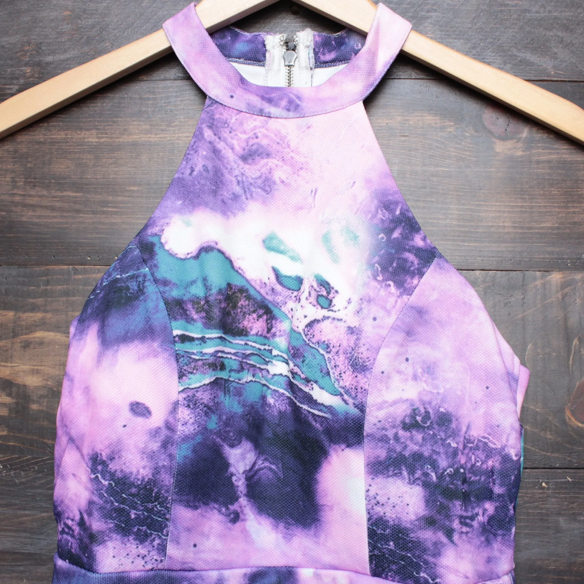 Final Sale - Dahlia Abstract Print Bodycon Dress
