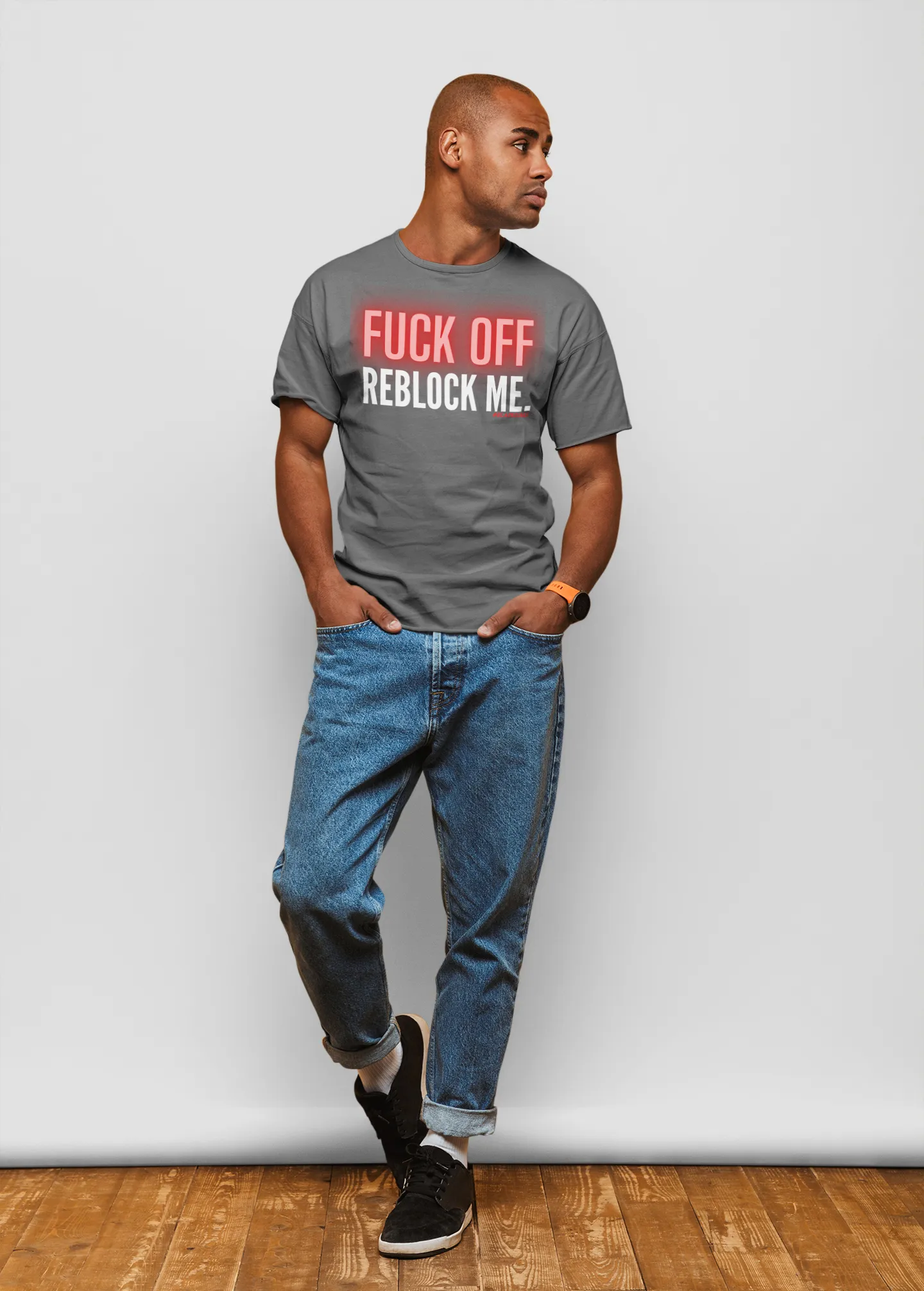 FUCK OFF REBLOCK ME. MEN'S CREW