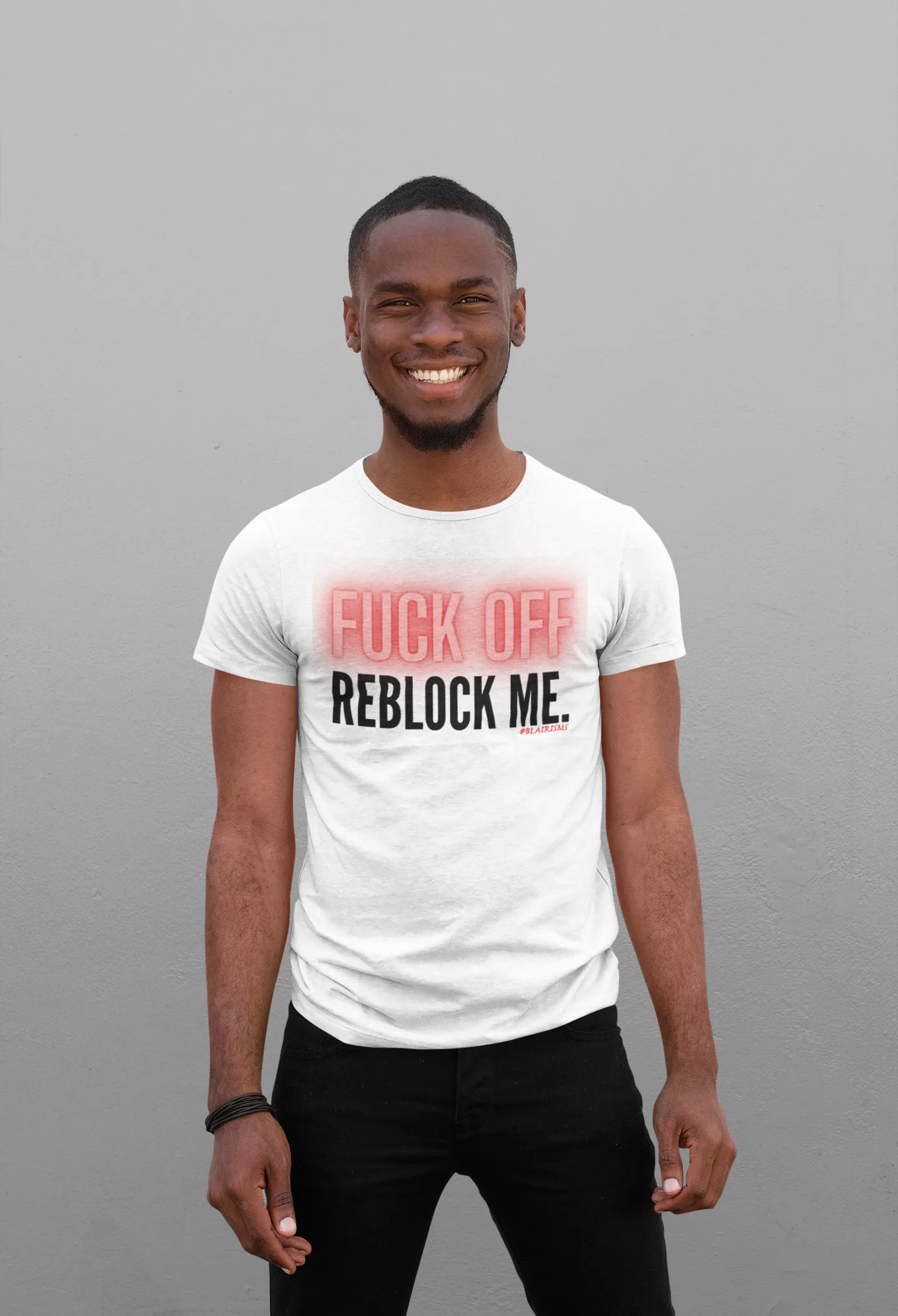 FUCK OFF REBLOCK ME. MEN'S CREW