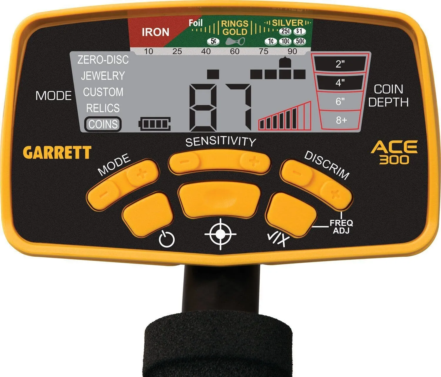 Garrett Ace 300 Metal Detector with Waterproof Search Coil with Pro-Pointer AT