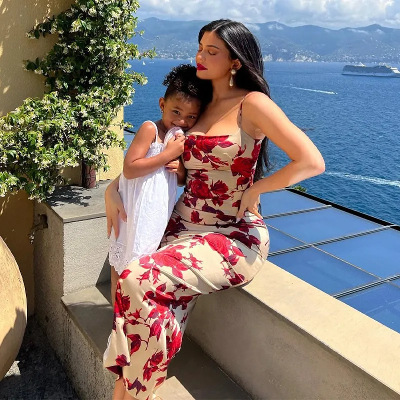 Getadme Hawthaw Women Floral Printed Bodycon Party Beach Vacation Midi Dress Streetwear Summer Clothes Wholesale Items For Business