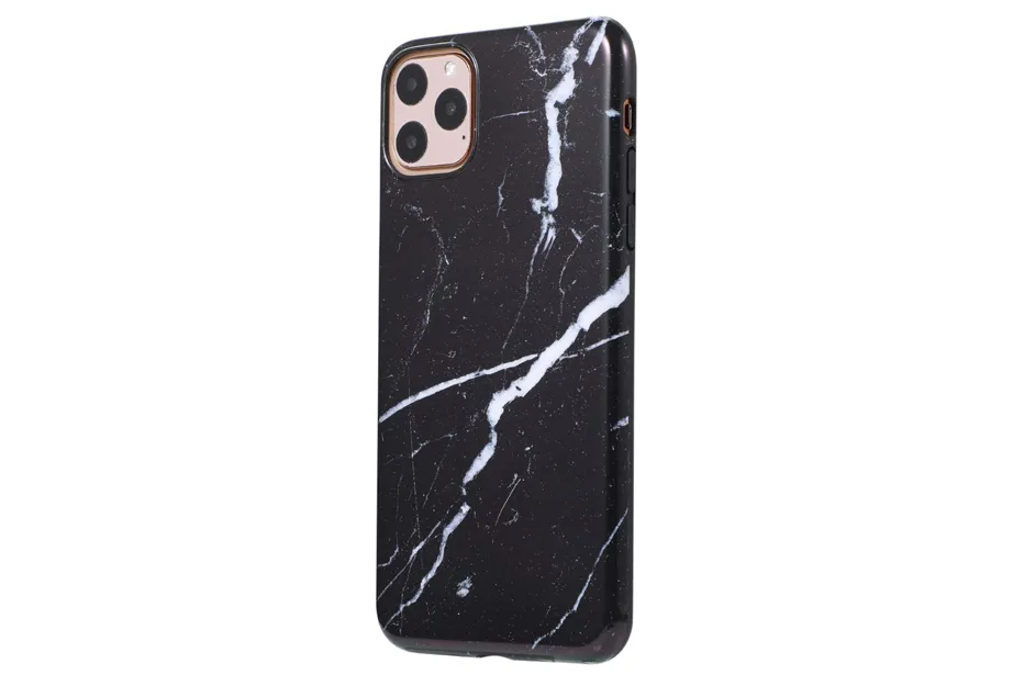 Glass Shield & Phone Case Set - Black Marble