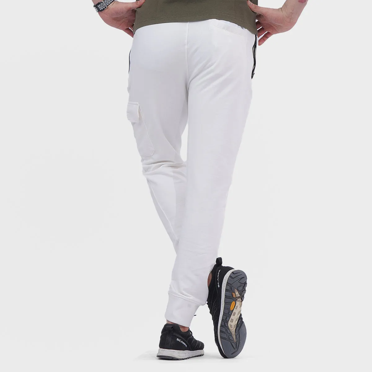 GS - Men 'White' 4-Way Stretch Terry Trouser GS903