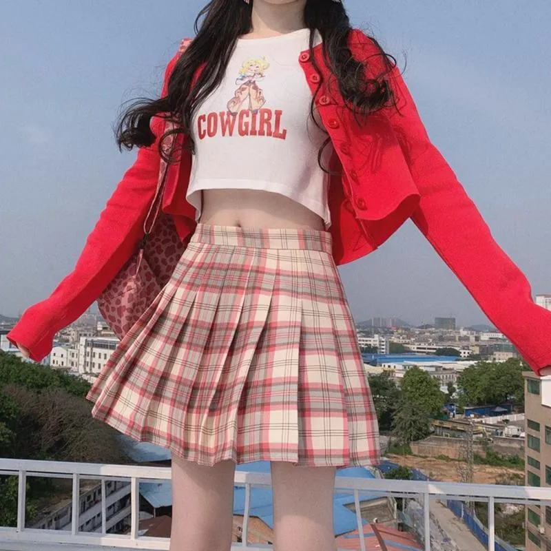 Harajuku High-waist Pleat Skirt