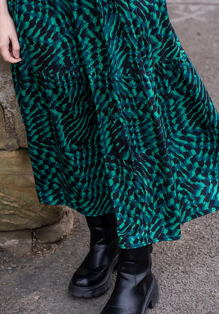 Harlyn Abstract Print Midaxi Dress