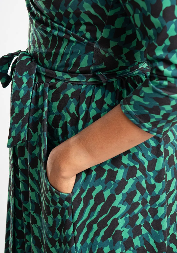 Harlyn Abstract Print Midaxi Dress
