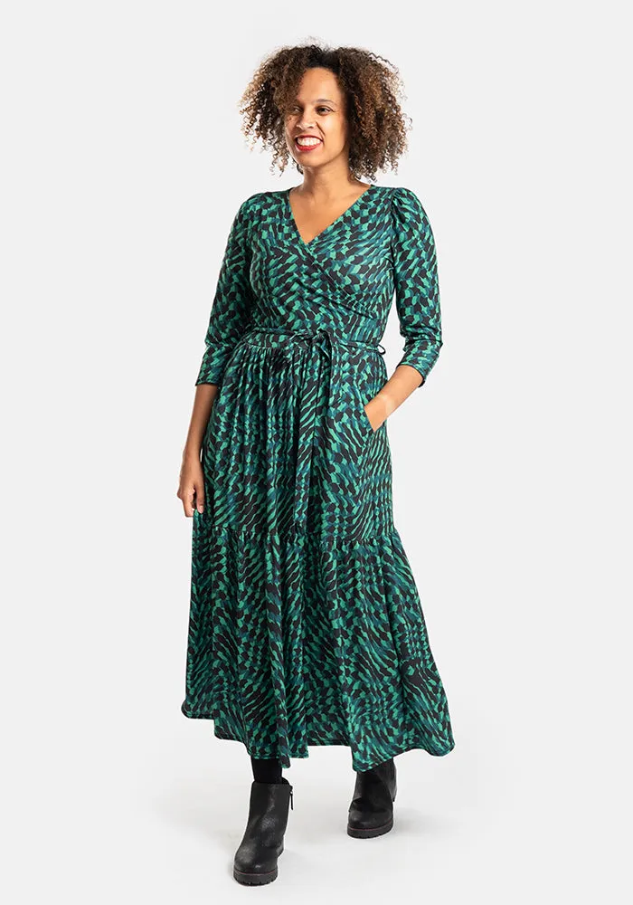 Harlyn Abstract Print Midaxi Dress