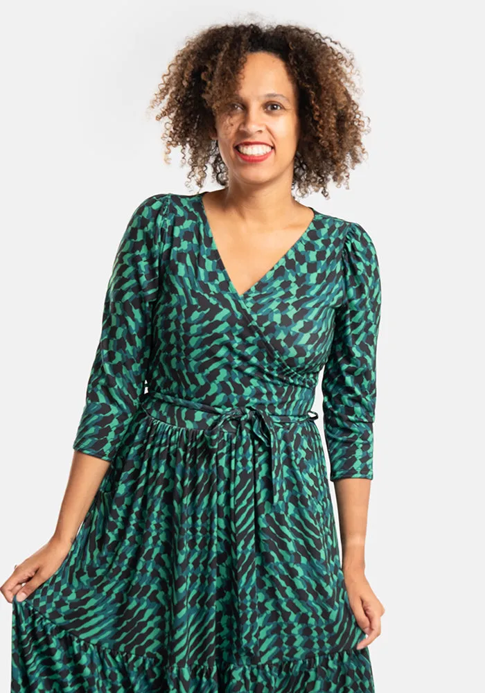 Harlyn Abstract Print Midaxi Dress