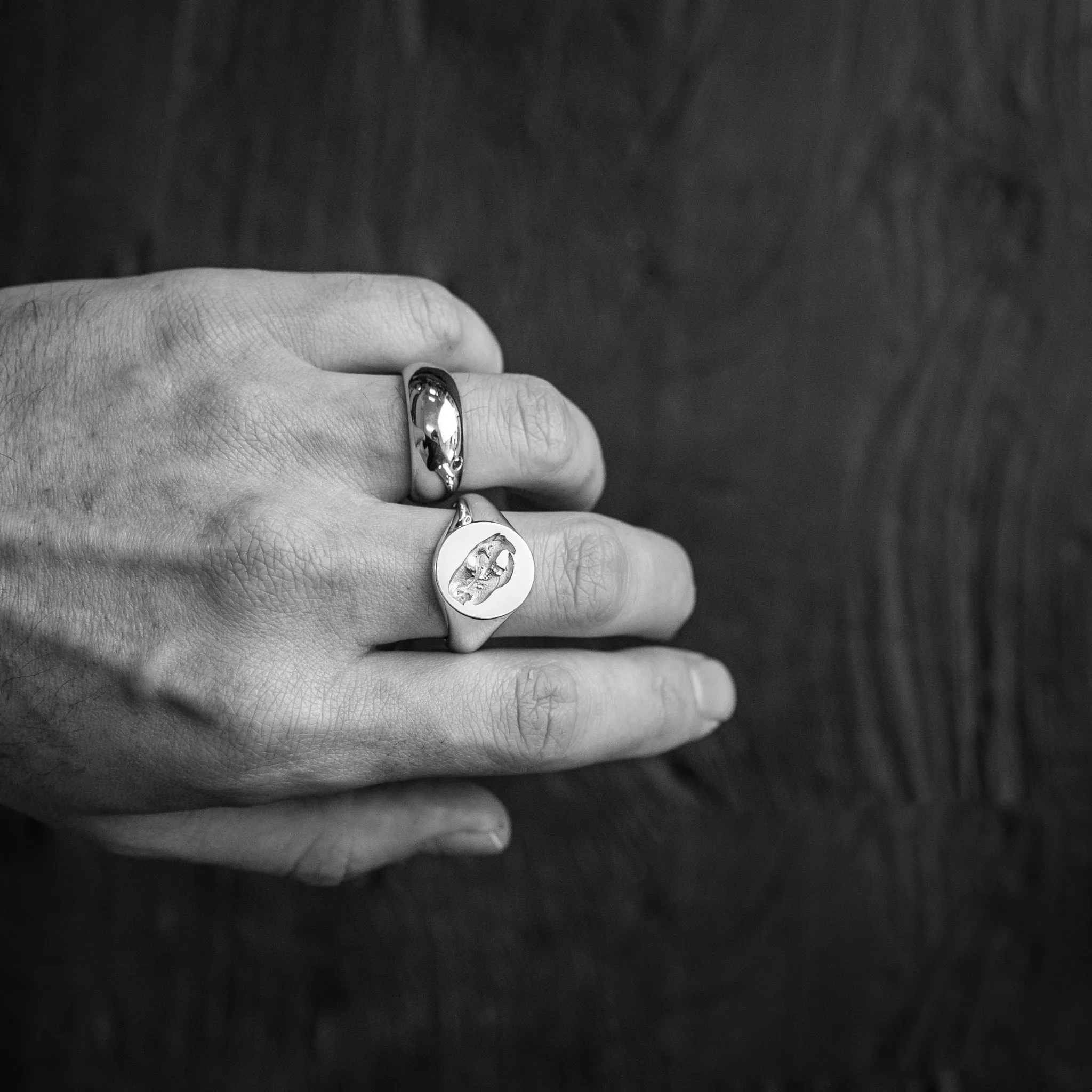 High Domed Signet w/ Stone