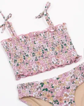 High Wasted Pink Ditsy Floral