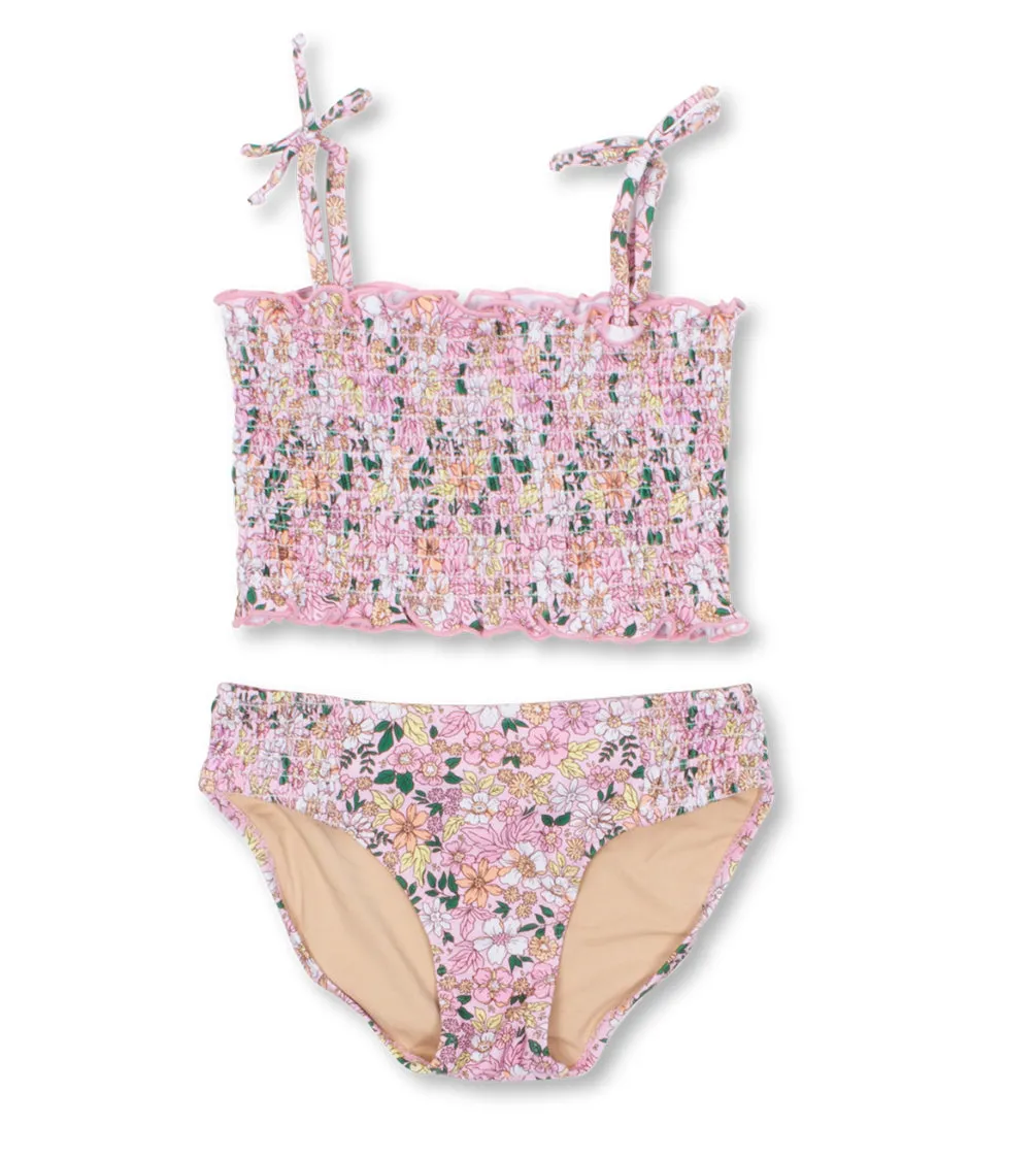 High Wasted Pink Ditsy Floral