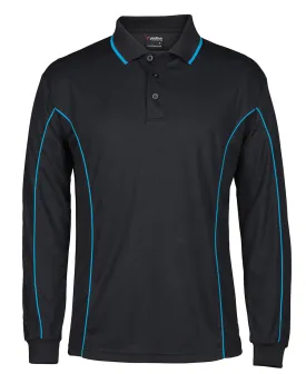 JBs Wear 7PIPL Long Sleeve Piping Polo